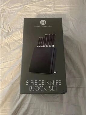 NEW!! Hotel Collection 8-Piece Knife Block Set